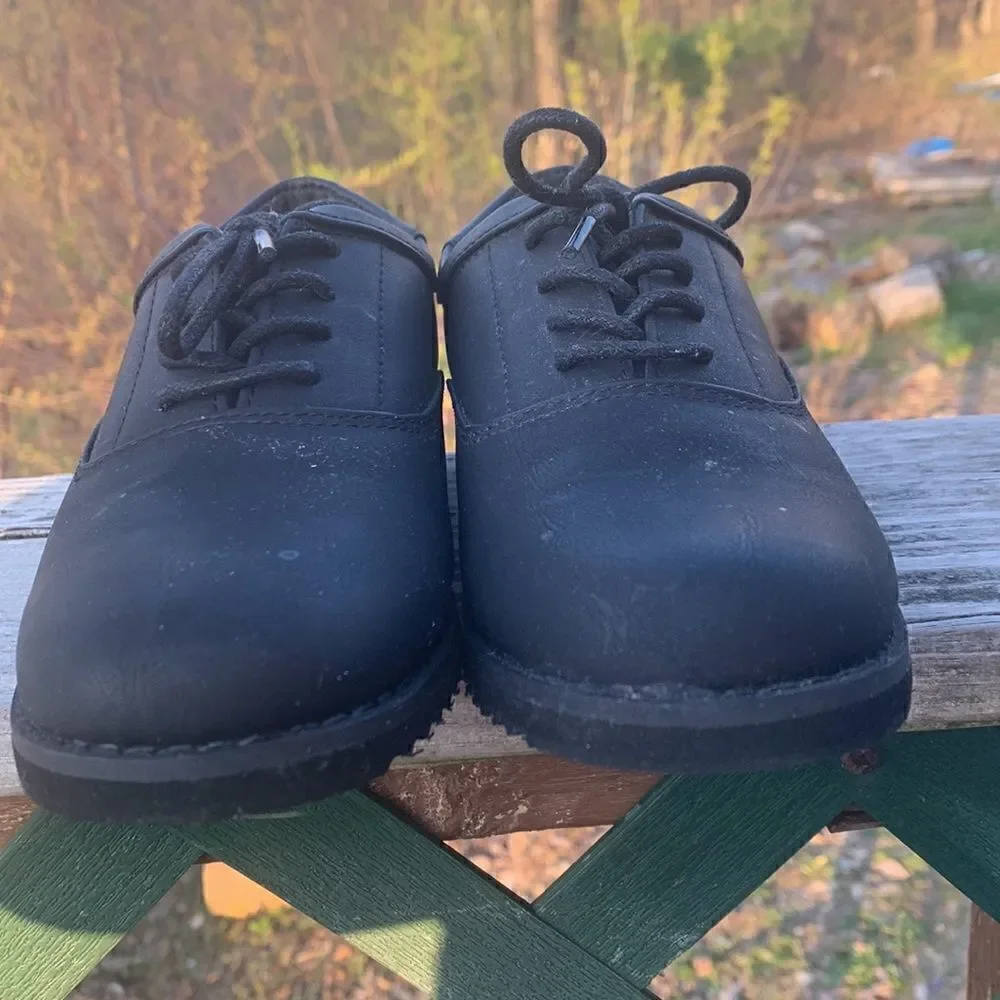 Cat & Jack Black Dress Shoes Sz 2 NIB